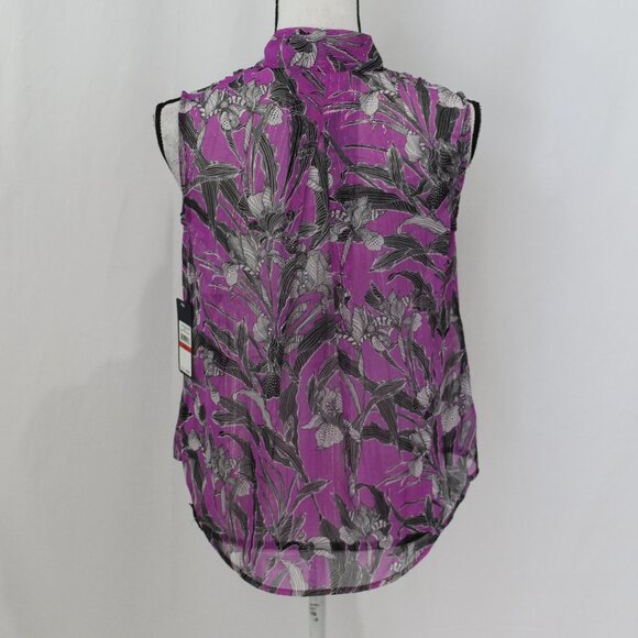 RACHEL Rachel Roy Plum Passion Blouse NWT - Picture 4 of 5